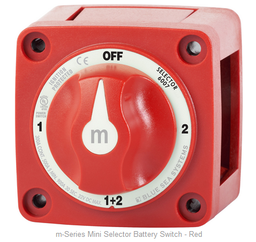 [6007] Battery Switch - Red 6007 M-Series Mini Selector Blusea